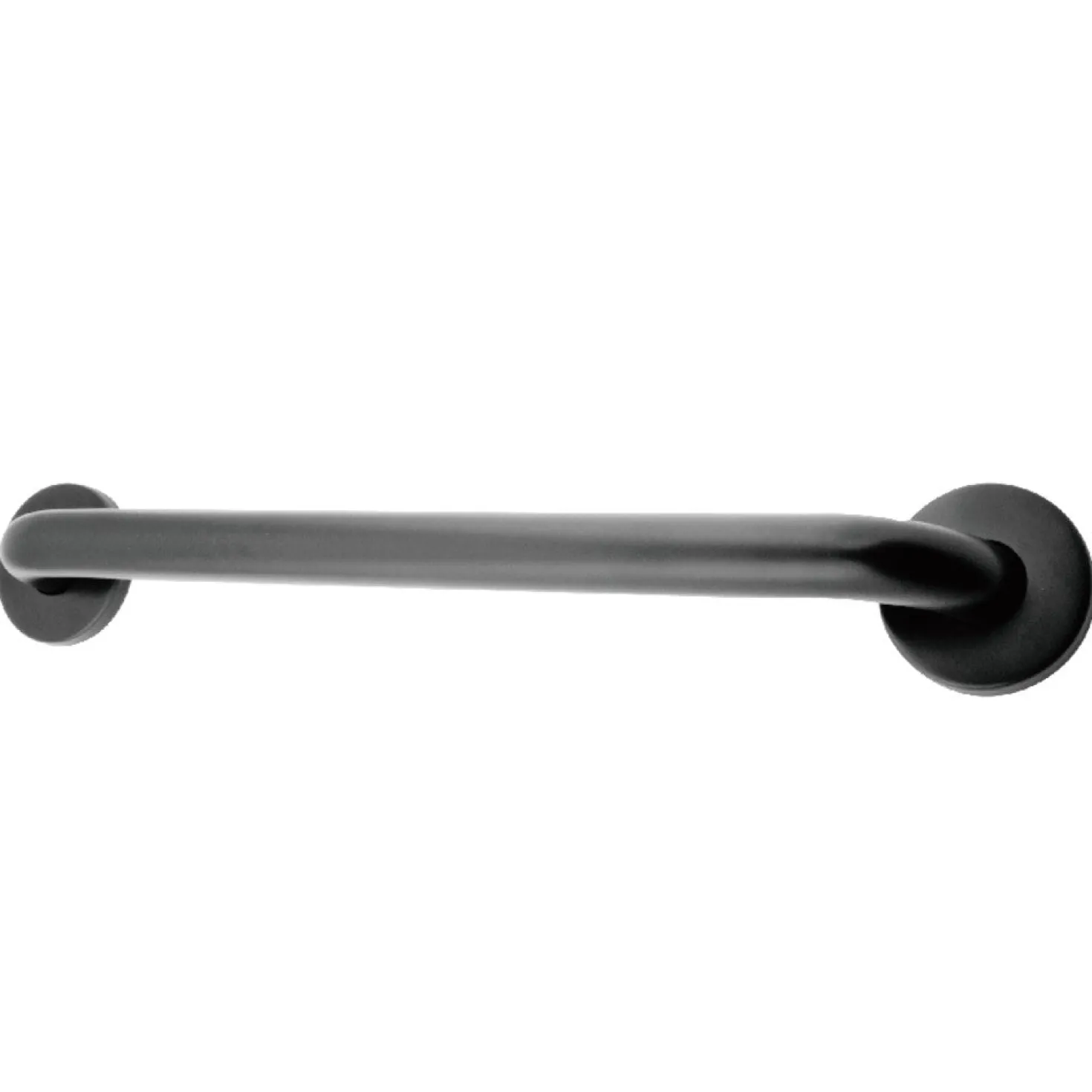 Americana 18" Stainless Steel Decorative Grab Bar in Matte Black