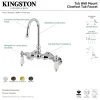 Aqua Vintage AE85TX-P Adjustable Center Wall Mount Tub Faucet