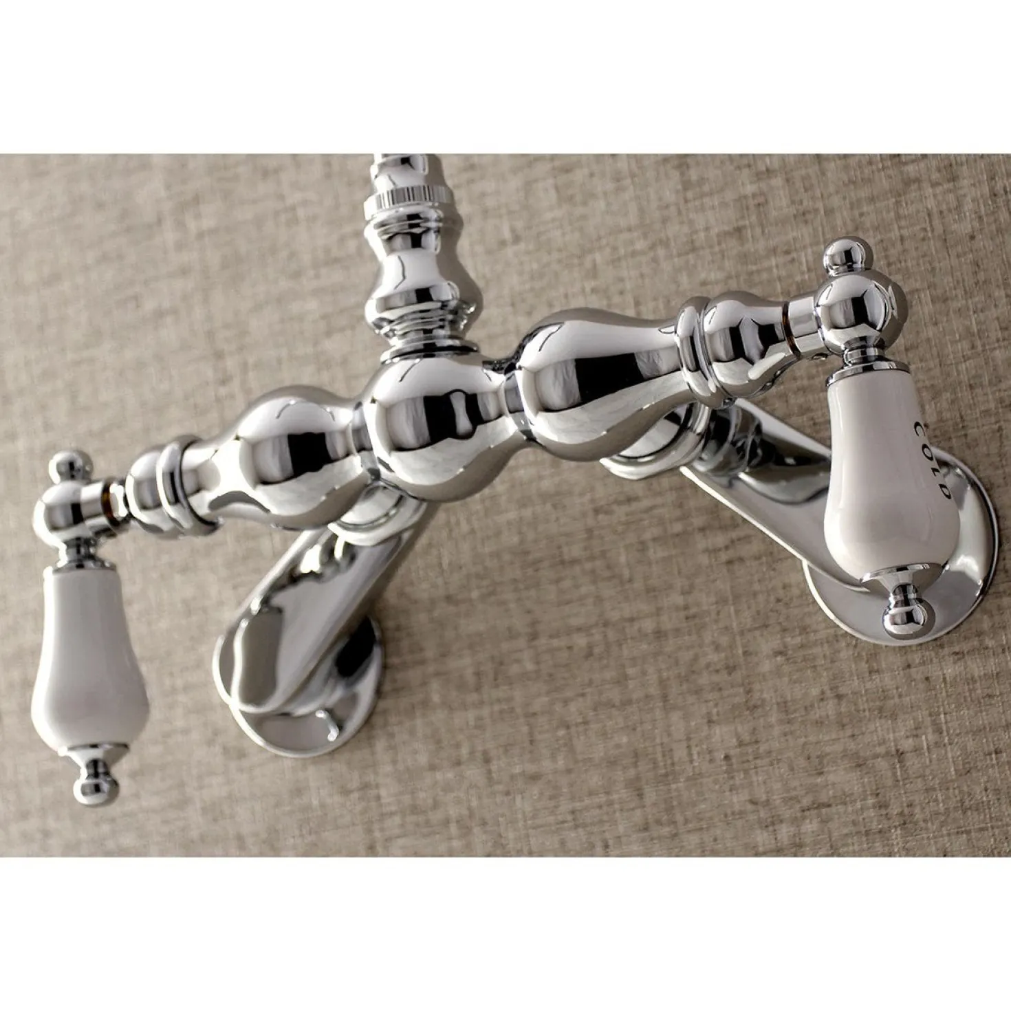 Aqua Vintage AE85TX-P Adjustable Center Wall Mount Tub Faucet