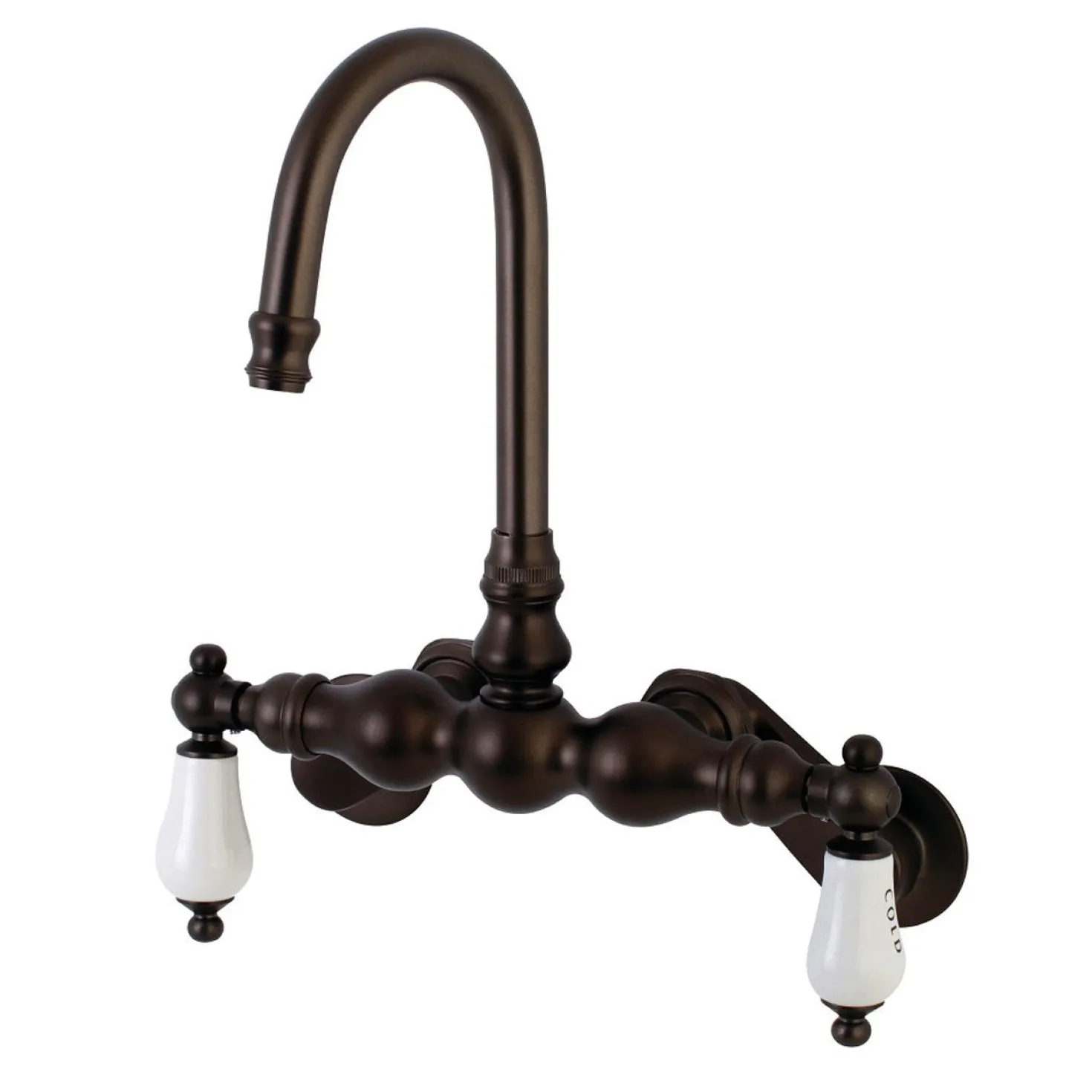 Aqua Vintage AE85TX-P Adjustable Center Wall Mount Tub Faucet