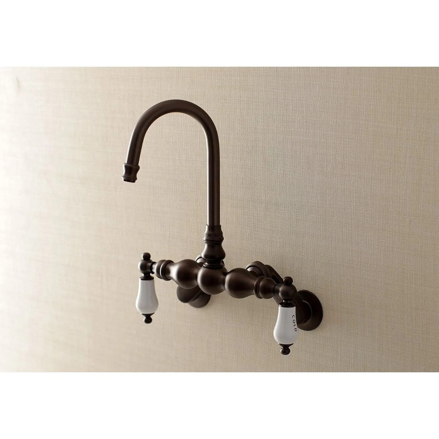 Aqua Vintage AE85TX-P Adjustable Center Wall Mount Tub Faucet