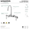 Aqua Vintage AE83TX-P Adjustable Center Wall Mount Tub Faucet
