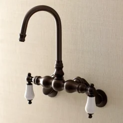 Aqua Vintage AE83TX-P Adjustable Center Wall Mount Tub Faucet