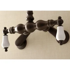 Aqua Vintage AE83TX-P Adjustable Center Wall Mount Tub Faucet