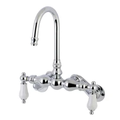 Aqua Vintage AE83TX-P Adjustable Center Wall Mount Tub Faucet