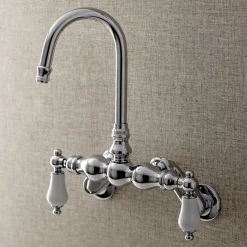 Aqua Vintage AE83TX-P Adjustable Center Wall Mount Tub Faucet