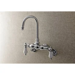 Aqua Vintage AE83TX-P Adjustable Center Wall Mount Tub Faucet