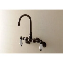 Aqua Vintage AE83TX-P Adjustable Center Wall Mount Tub Faucet