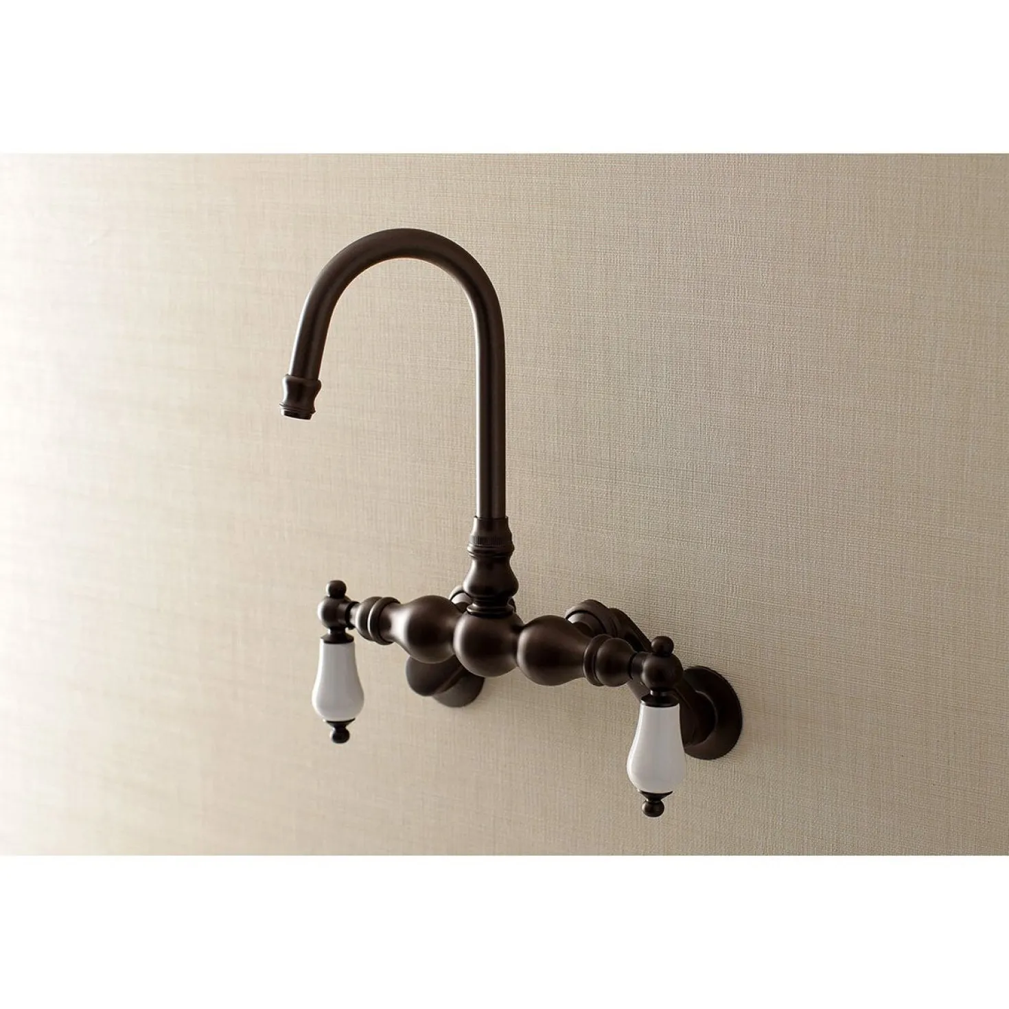 Aqua Vintage AE83TX-P Adjustable Center Wall Mount Tub Faucet