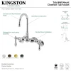 Aqua Vintage AE81TX-P Adjustable Center Wall Mount Tub Faucet