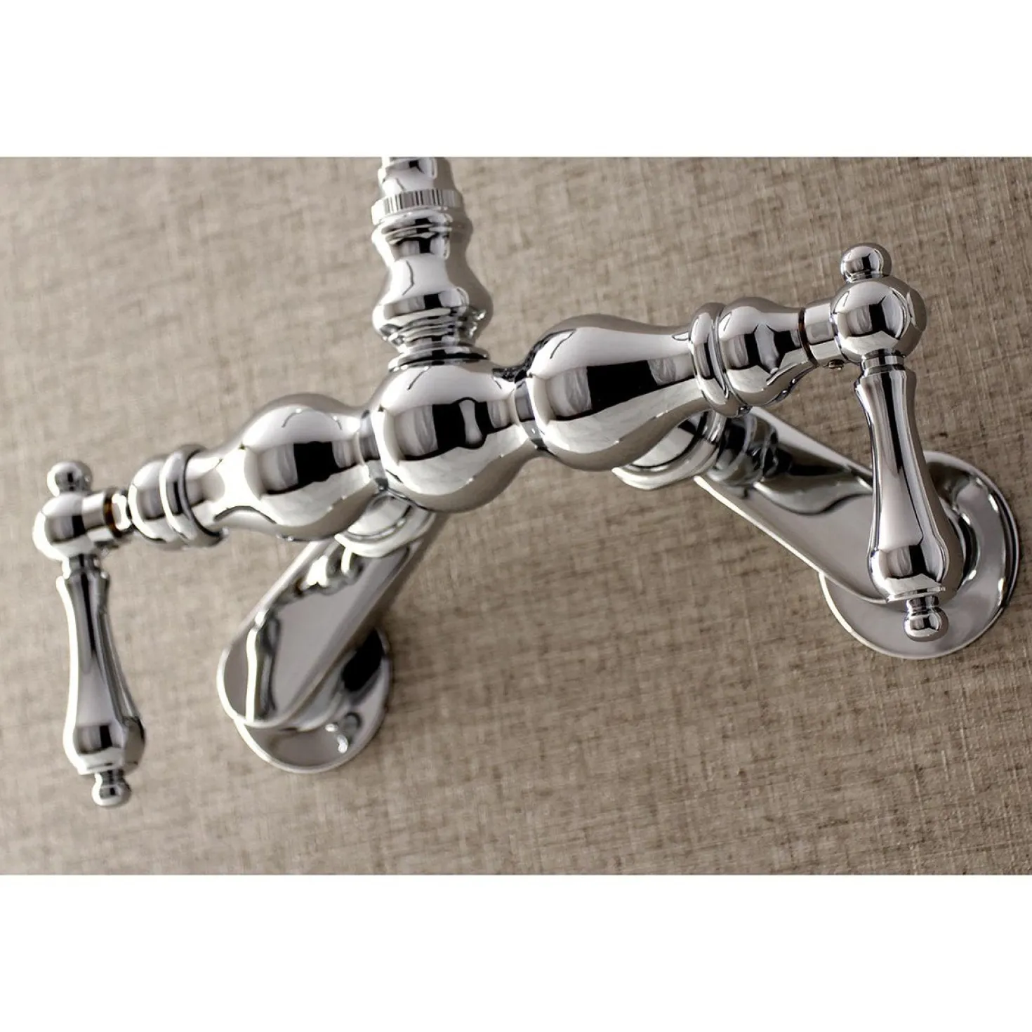 Aqua Vintage AE81TX-P Adjustable Center Wall Mount Tub Faucet