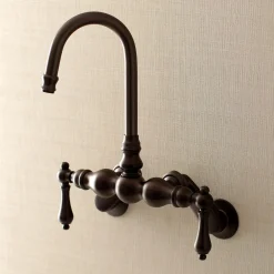 Aqua Vintage AE81TX-P Adjustable Center Wall Mount Tub Faucet