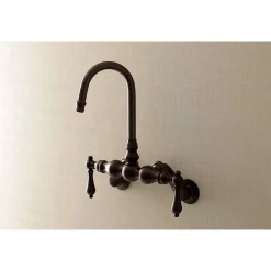 Aqua Vintage AE81TX-P Adjustable Center Wall Mount Tub Faucet