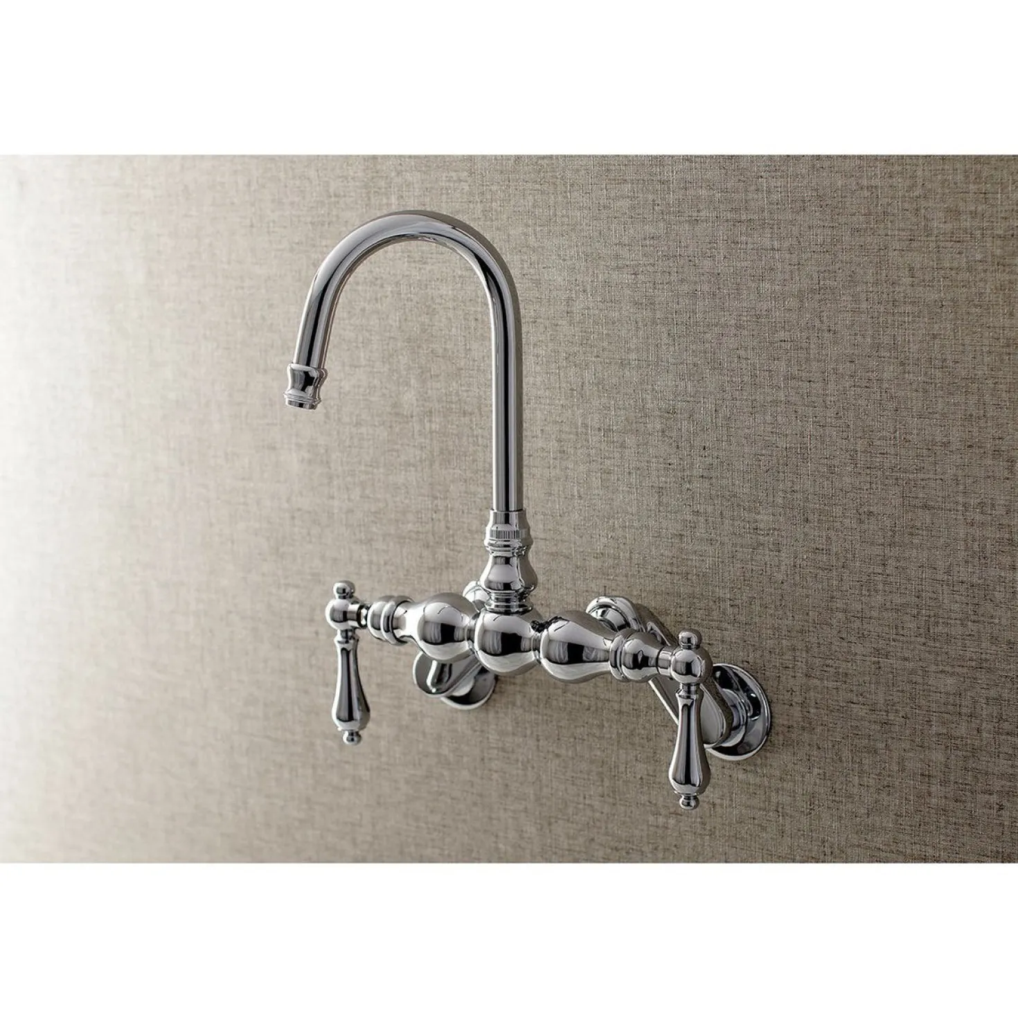 Aqua Vintage AE81TX-P Adjustable Center Wall Mount Tub Faucet