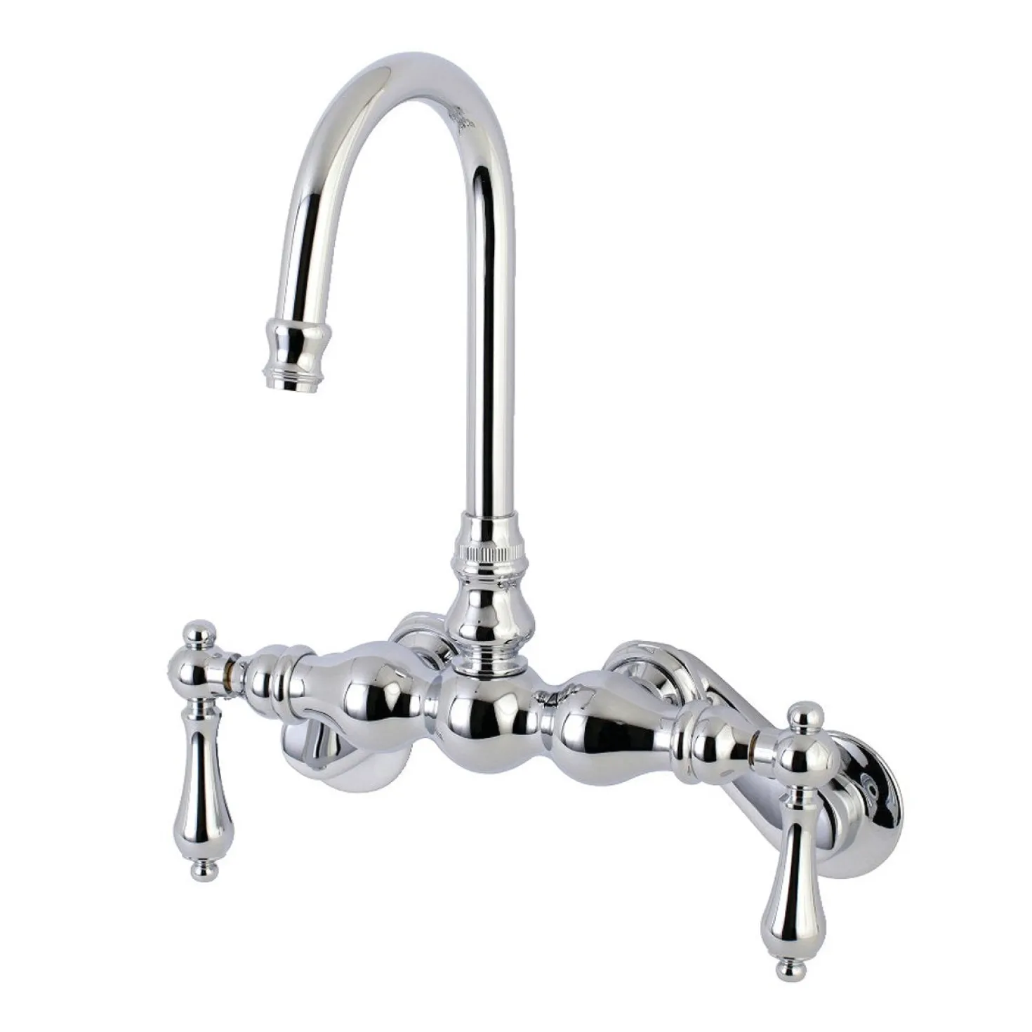Aqua Vintage AE81TX-P Adjustable Center Wall Mount Tub Faucet