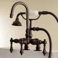 Aqua Vintage AE13TX-P Clawfoot Tub Faucet with Hand Shower