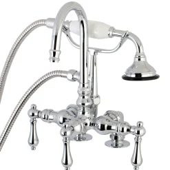 Aqua Vintage AE13TX-P Clawfoot Tub Faucet with Hand Shower