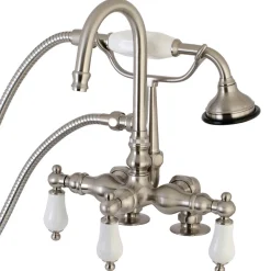 Aqua Vintage AE15TX-P Clawfoot Tub Faucet with Hand Shower