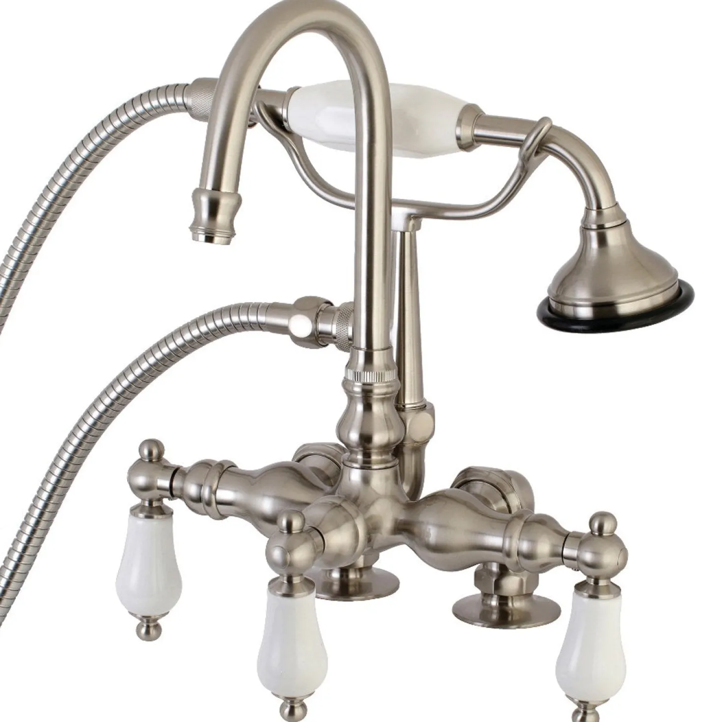 Aqua Vintage AE15TX-P Clawfoot Tub Faucet with Hand Shower