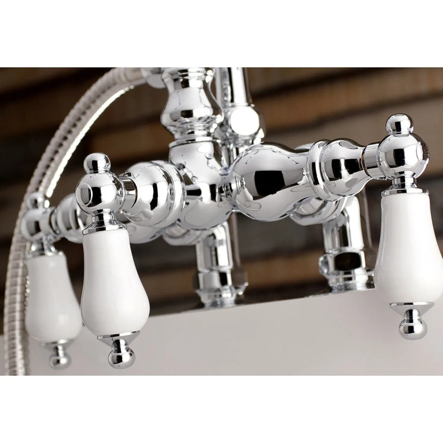 Aqua Vintage AE15TX-P Clawfoot Tub Faucet with Hand Shower