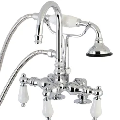 Aqua Vintage AE15TX-P Clawfoot Tub Faucet with Hand Shower