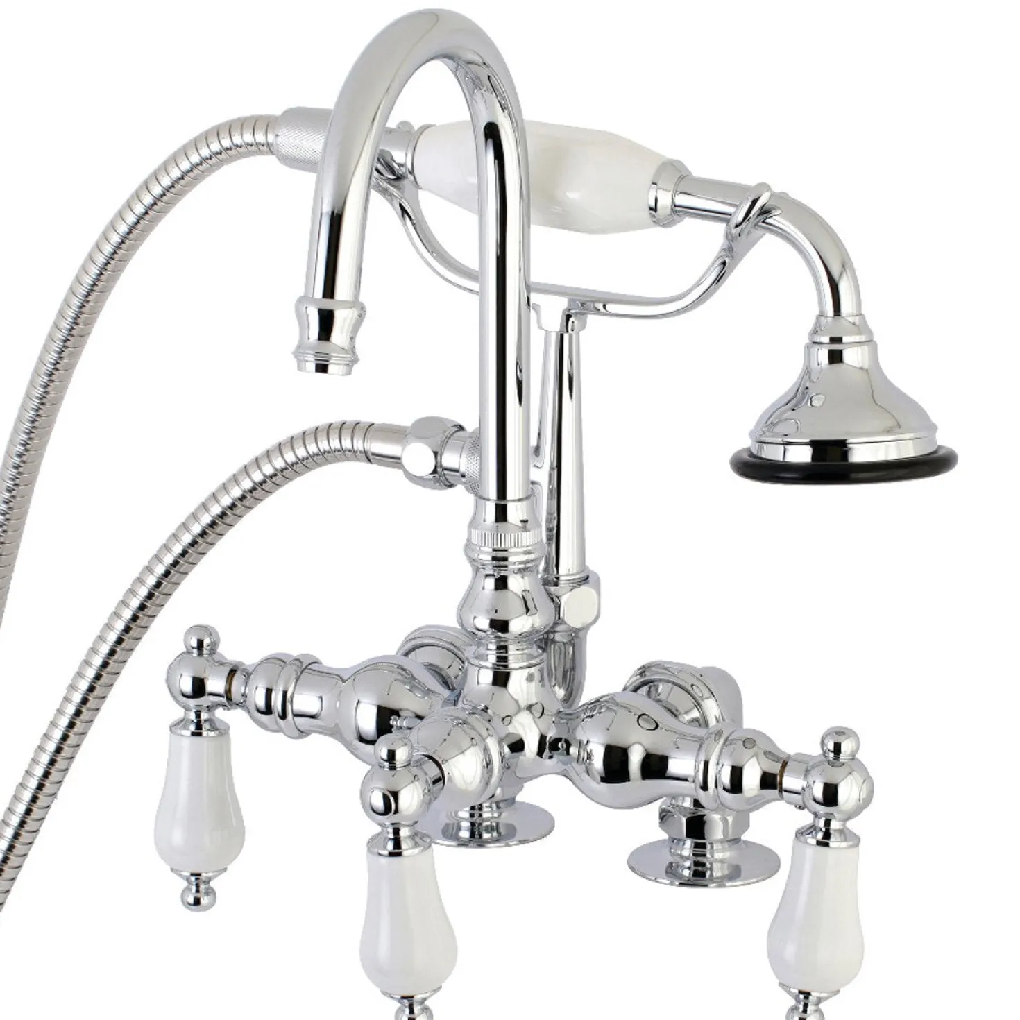 Aqua Vintage AE15TX-P Clawfoot Tub Faucet with Hand Shower