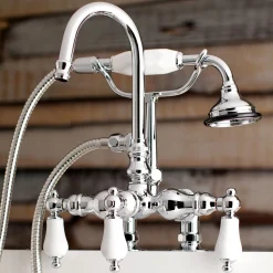 Aqua Vintage AE15TX-P Clawfoot Tub Faucet with Hand Shower