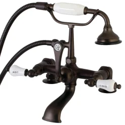 Aqua Vintage AE207TX-P 7-Inch Tub Faucet with Hand Shower