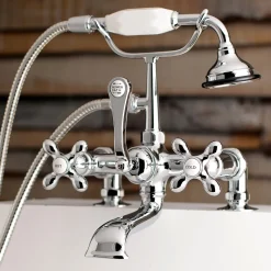 Aqua Vintage AE209TX-P7-Inch Tub Faucet with Hand Shower