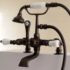 Aqua Vintage AE205TX-P 7-Inch Tub Faucet with Hand Shower