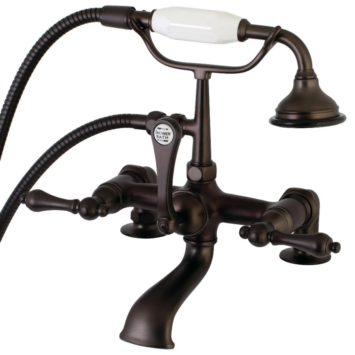 Aqua Vintage AE203TX-P 7-Inch Tub Faucet with Hand Shower