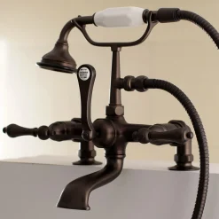 Aqua Vintage AE203TX-P 7-Inch Tub Faucet with Hand Shower
