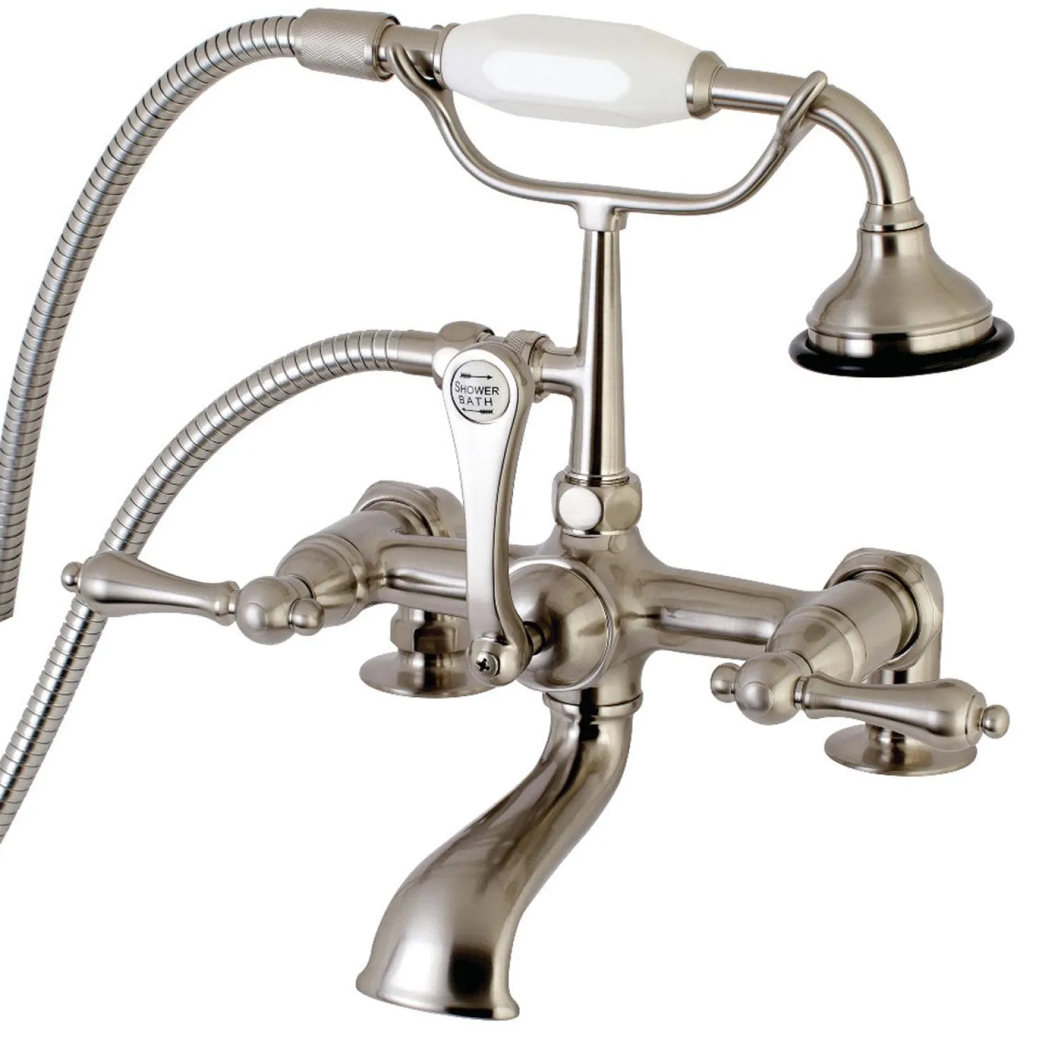Aqua Vintage AE203TX-P 7-Inch Tub Faucet with Hand Shower