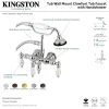 Aqua Vintage AE21TX-P 3-3/8-Inch Wall Mount Tub Faucet with Hand Shower