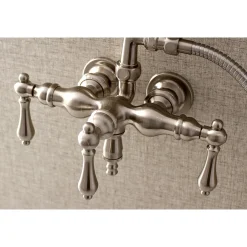 Aqua Vintage AE19TX-P 3-3/8-Inch Wall Mount Tub Faucet with Hand Shower