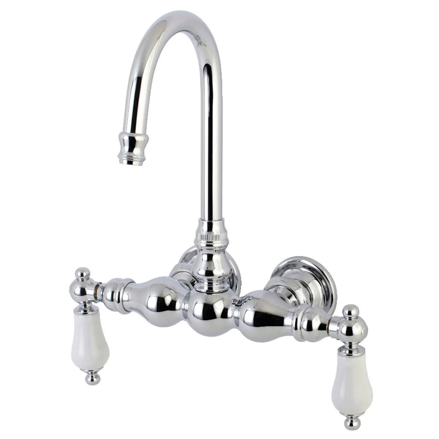 Aqua Vintage AE5TX-P Vintage 3-3/8-Inch Wall Mount Tub Faucet