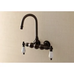 Aqua Vintage AE5TX-P Vintage 3-3/8-Inch Wall Mount Tub Faucet