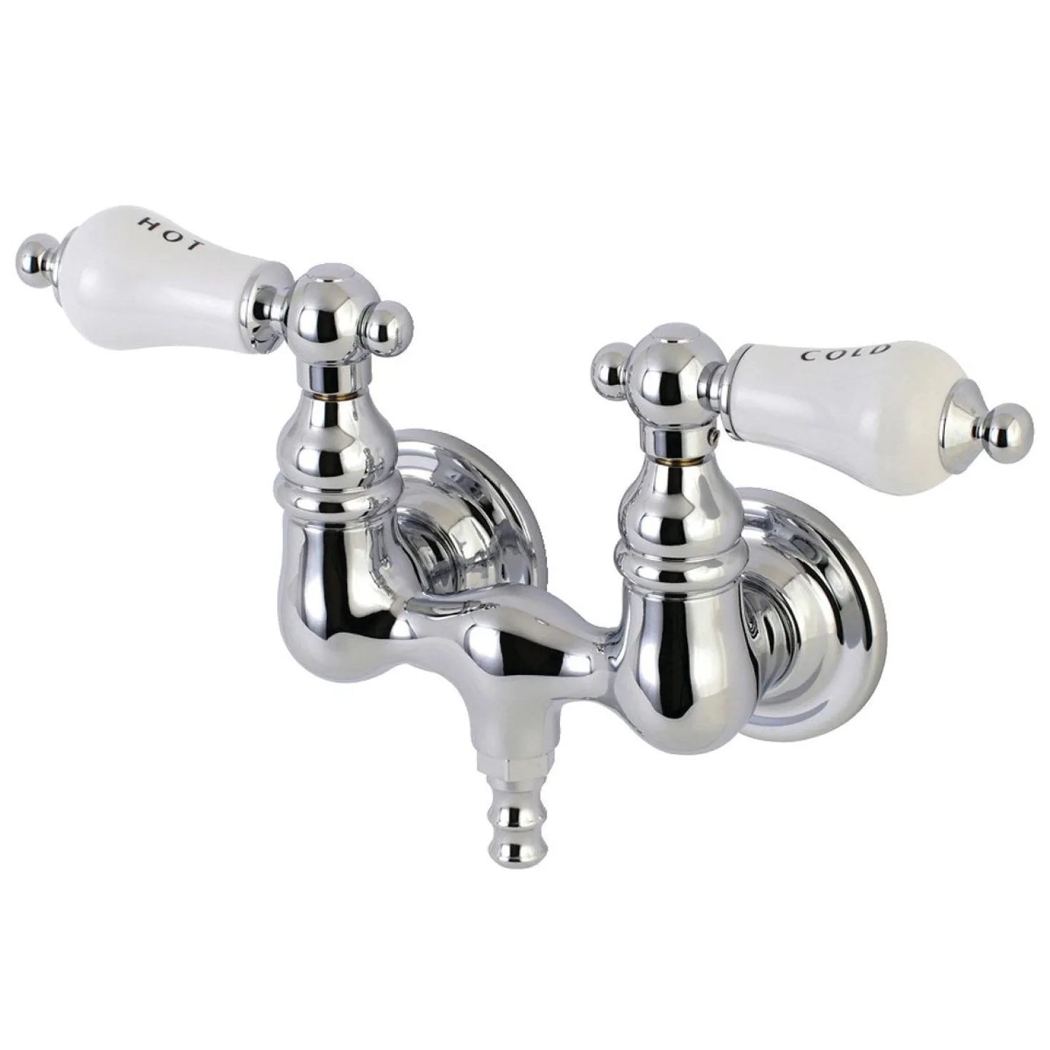 Aqua Vintage AE33TX-P Vintage 3-3/8-Inch Wall Mount Tub Faucet