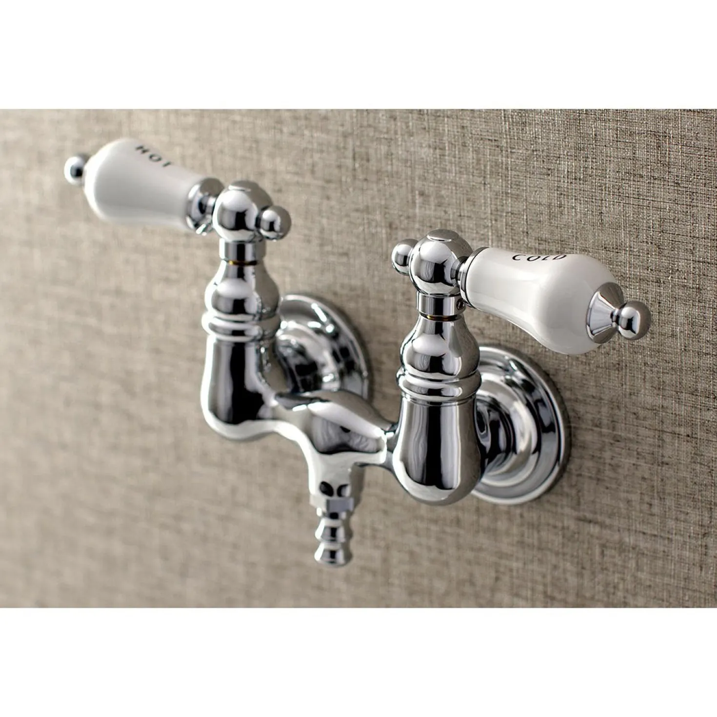 Aqua Vintage AE33TX-P Vintage 3-3/8-Inch Wall Mount Tub Faucet