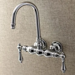 Aqua Vintage AE1TX-P Vintage 3-3/8-Inch Wall Mount Tub Faucet