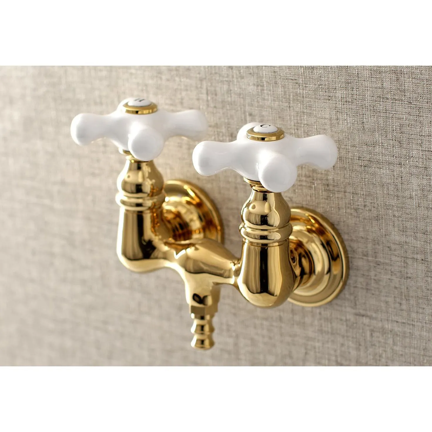 Aqua Vintage AE39TX-P Vintage 3-3/8-Inch Wall Mount Tub Faucet