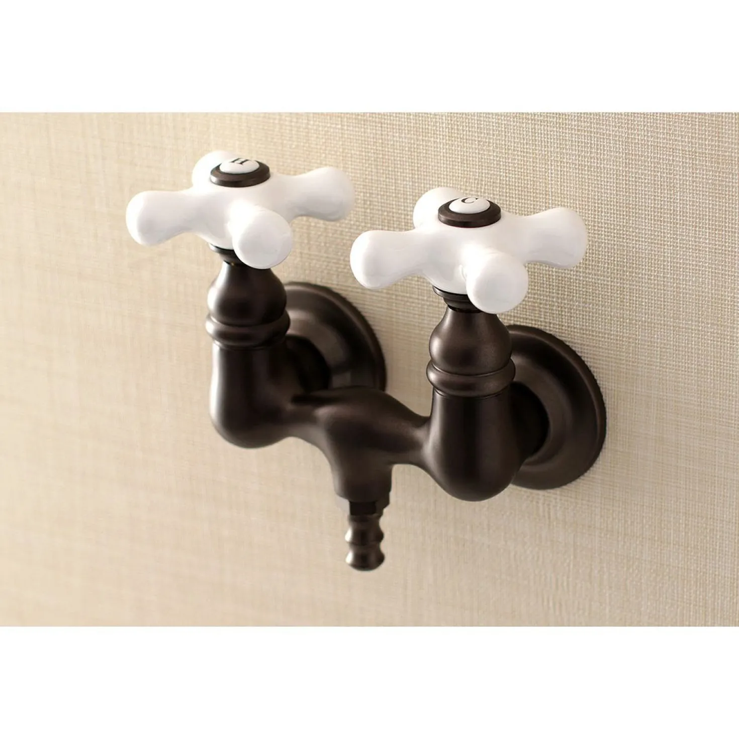 Aqua Vintage AE39TX-P Vintage 3-3/8-Inch Wall Mount Tub Faucet