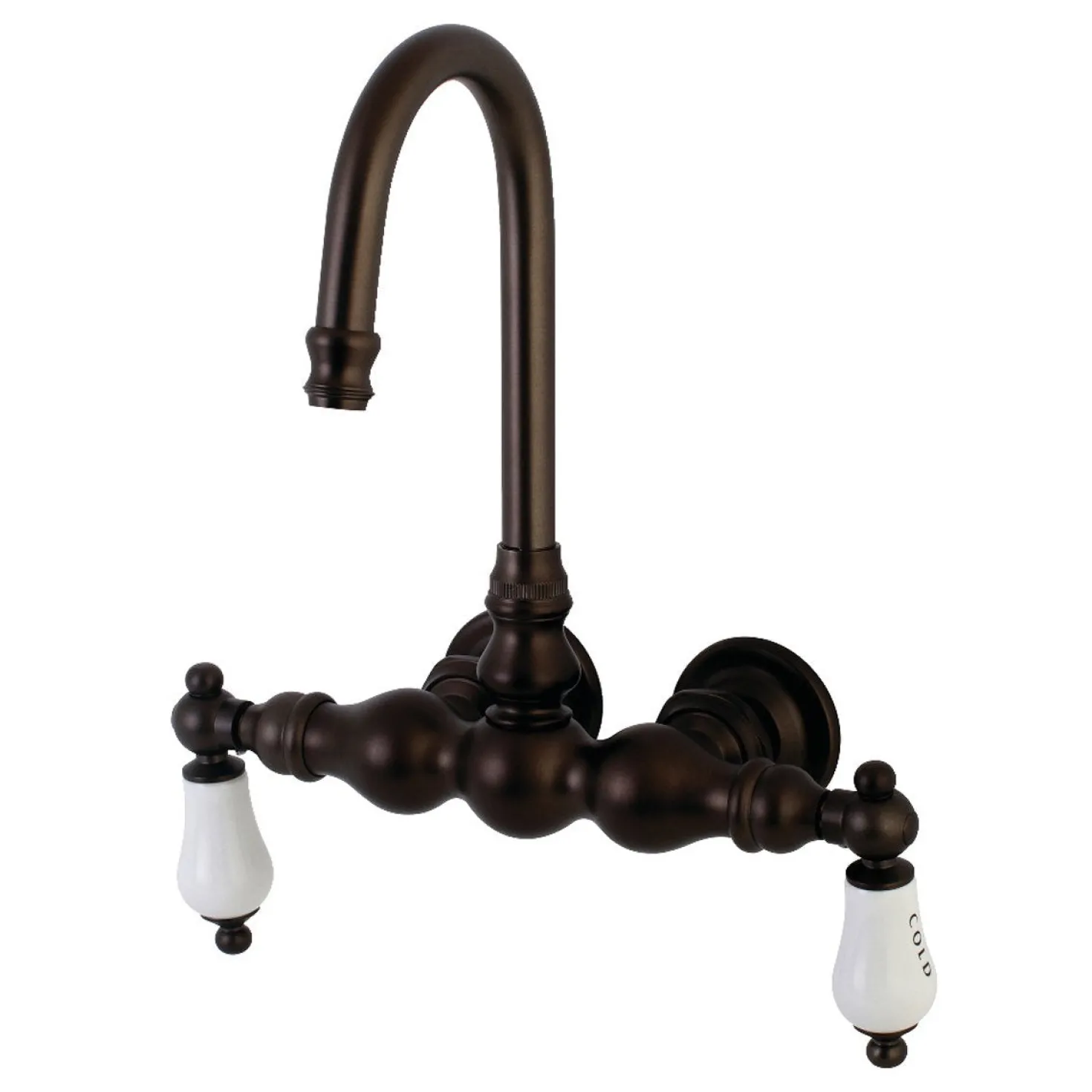 Aqua Vintage AE3TX-P Vintage 3-3/8-Inch Wall Mount Tub Faucet
