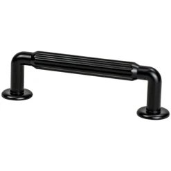 Berenson Cannelee Pull in Matte Black