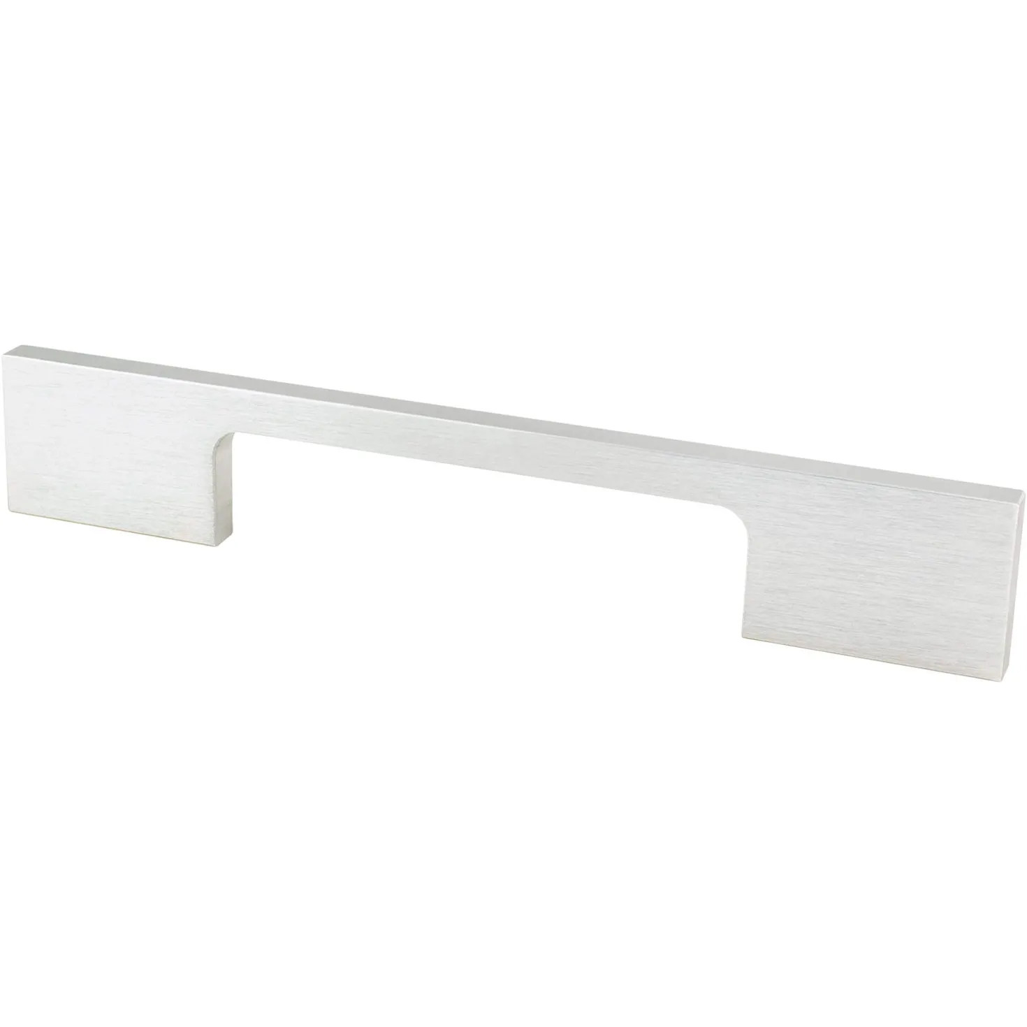 Berenson Contemporary Advantage Two Pull in Brushed Nickel Look