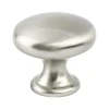 Berenson Contemporary Advantage Four Knob in Brushed Nickel - Round
