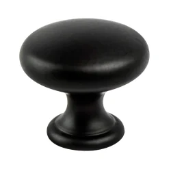 Berenson Contemporary Advantage Four Knob in Matte Black - Round