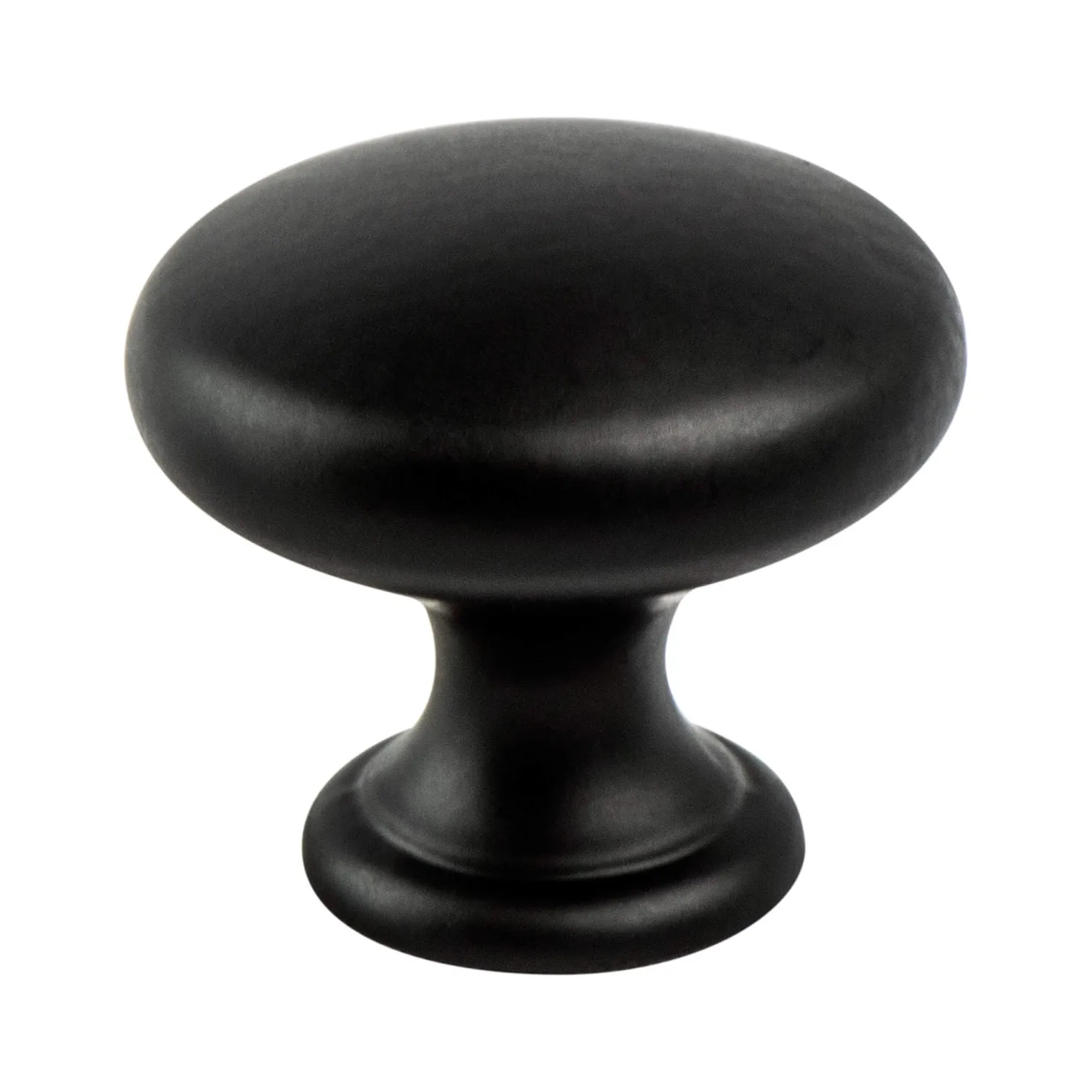 Berenson Contemporary Advantage Four Knob in Matte Black - Round