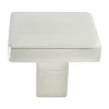 Berenson Contemporary Advantage One Knob in Brushed Nickel - Square