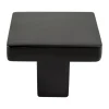 Berenson Contemporary Advantage One Knob in Matte Black - Square